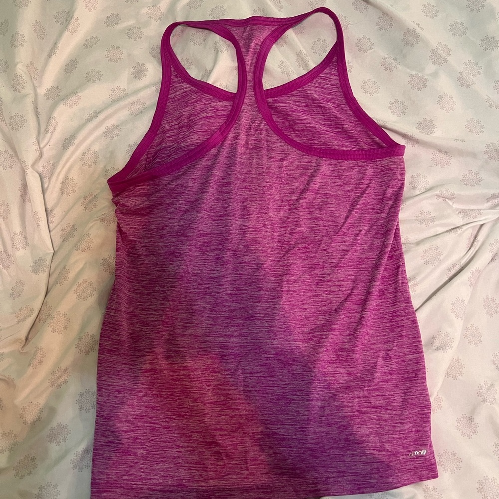 Magenta Racerback Adidas Tank - Picture 3 of 3